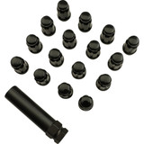 Moose Utility Lug Nut - Splined - 12 Mm X 1.50 - Black - 16 Pack Spmo3807Bl4