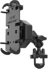 Ram Ram-B-149Z-A-Pd4-462 Quick-Grip Xl Phone Mount Vibe-Safe & U-Bolt Base Short