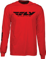 Fly Racing 352-4148X Fly Corporate L/S Tee Red Xl