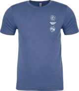 Fly Racing 354-0319L Fly Atom Tee Cool Blue Heather Lg