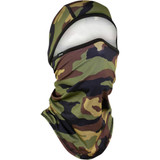 Zan Headgear Sportflex Balaclava - Convertible - Woodland Camo Wb4L118