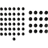 Ciro Caps - Engine/Bolt/Cover - Crown/Diamond-Cut - Black - M8 70022 Ciro Caps - Engine/Bolt/Cover - Crown/Diamond-Cut - Black - M8 70022