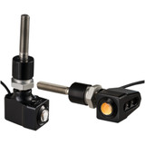 Joker Machine Rat Eye Mirror-Mount Turn Signals - Black/Amber 05-215B Joker Machine Rat Eye Mirror-Mount Turn Signals - Black/Amber 05-215B