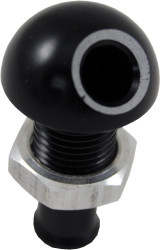 Blowsion 04-03-011 Billet Thru-Hull Water Fitting Black 3/8" 45 Deg.