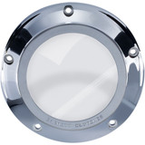 Barnett Derby Cover - Chrome/Clear - '07-'18 Big Twin 343-30-43013 Barnett Derby Cover - Chrome/Clear - '07-'18 Big Twin 343-30-43013