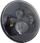 Letric Lighting Co Llc-Lh-7B 7" Headlight Black W/ Mnt Adapter