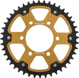Supersprox Rst-478-44-Gld Rear Stealth Sprocket Alu/Stl 44T-520 Gld Kaw/Pol