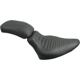 Mustang Tripper Rear Seat - Tuck And Roll - Flst '08-'17 76737 Mustang Tripper Rear Seat - Tuck And Roll - Flst '08-'17 76737