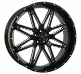 System 3 24S3-7255 St7 Wheel 24X9 5+4 (0Mm) 5/4.5 Gloss Black Milled