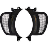 Custom Dynamics Led Vent Insert - Amber/White - Black W/ Black Mesh Cd-Rg-V-Aw2-Bb
