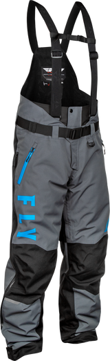 Fly Racing 470-6205L Carbon Bib Grey/Blue Lg