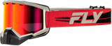 Fly Racing 37-50086 Focus Snow Goggle Red/Blk W/Red Mirror/Rose Lens