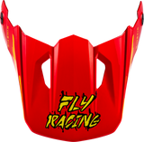 Fly Racing 73-8726Vy Yth Kinetic Surge Helmet Visor Black/Red/Yellow Ys-Yl