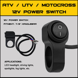 Pathfinder Pwrms Power Switch Mount W/Cable 22Mm Mount 18In Power Cable