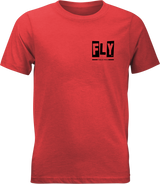 Fly Racing 354-0417Ys Youth Fly Punk Tee Red Ys