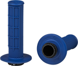 Fire Power Control Mx Lock-On Grips Blue Half Waffle 24-0204