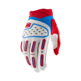 100% 10041-00027 Airmatic 2 Gloves Red/White/Blue Md