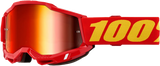 100% 50025-00013 Accuri 2 Junior Goggle Red Mirror Red Lens