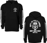 Dbk Yh-Fpinned-S Fully Pinned Youth Hoodie Black Ys