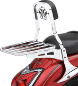Cobra 1152008 Backrest Insert Tribal Chrome Fits Std