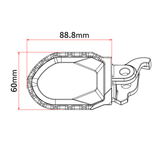 Zeta Ze93-2610 Max Foot Peg Yam Blk