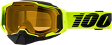 100% 50007-10009 Armega Snowmobile Goggle Neon Ylw W/ Yellow Lens