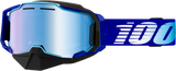 100% 50008-10008 Armega Snowmobile Goggle Blue W/ Blue Mirror Lens
