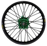 Pro-Wheel Wheel Rear 2.15X18 Green Hub Blk Rim/Sil Spoke/Sil Nipple 24-2285211