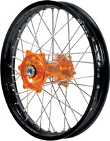 Dubya Rear Wheel 1.85 X 16 Orange Kite Hub Black Rim 20-4183Ob