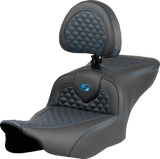Saddlemen 823-07-208B1 Seat Roadsofa Dragon Blue Stitch W/ Driver Br