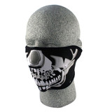 Bobster Wnfm023H Neoprene 1/2 Face Mask, Chrome Skull