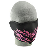 Bobster Wnfm054H Neoprene 1/2 Face Mask, Pink Flames