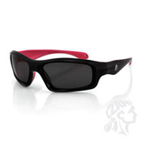 Bobster Ezse002 Seattle Sunglass, Black/Pink Frame, Smoked Lens