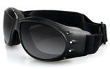 Bobster Bca001 Cruiser Goggle, Black Frame, Anti-Fog Smoked Lens
