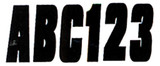Hardline Products Blk350Ec 3" Block Letter & Number Kit Solid Black