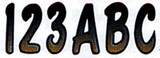 Hardline Products Brbkg200 3" Letter & Number Kit Beige / Black