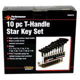 Performance Tool W80276 Performance Tool 10 Piece T-Handle Star Key Set