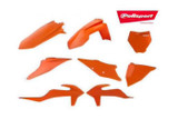 Polisport 90824 Polisport Mx Complete Kit Ktm, Flo Orange