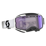 Scott 278604-7702307 Scott Fury Ls Snowx Premium Black/White "Ls" Blue Chrome