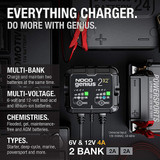 The Noco Company Genius2X2 2-Bank 4A Battery Charger