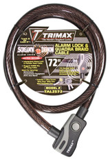 Trimax Locks Tal2572 Trimax Alarmed Lock & Quadra-Braid Cable 72''