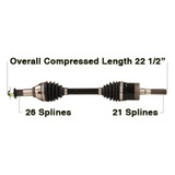 Tytaneum Can-6090Hd Cv Axle Heavy Duty Replacement Can-Am