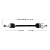 Tytaneum 813-0034 Tytaneum Oe Replacement Cv Axle Can-Am Rear Left / Right