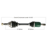 Tytaneum 813-0073 Tytaneum Oe Replacement Cv Axle Honda Front Left