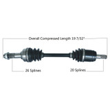 Tytaneum 813-0076 Tytaneum Oe Replacement Cv Axle Honda Front Right