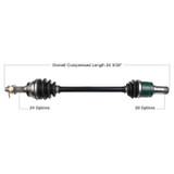Tytaneum 813-0101 Tytaneum Oe Replacement Cv Axle John Deere Rear Left