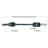 Tytaneum 813-0171 Tytaneum Oe Replacement Cv Axle Polaris Rear Left