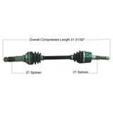 Tytaneum 813-0195 Tytaneum Oe Replacement Cv Axle Yamaha Front Left
