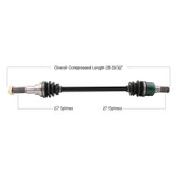 Tytaneum 813-0220 Tytaneum Oe Replacement Cv Axle Yamaha Rear Left / Right