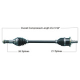 Tytaneum 813-0239 Tytaneum Heavy Duty Cv Axle Can-Am Front Left